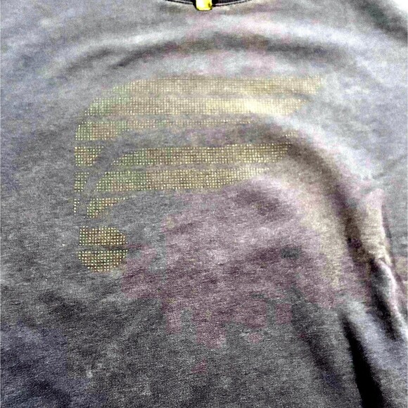 Fabletics Mens Blue Crew Jumper Pullover Cotton Casual Logo Sweatshirt Sz M - Picture 2 of 7